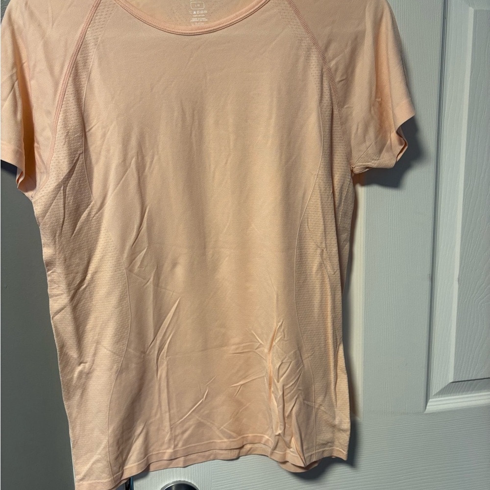 Athletic Works Light Peach Short Sleeve Tee